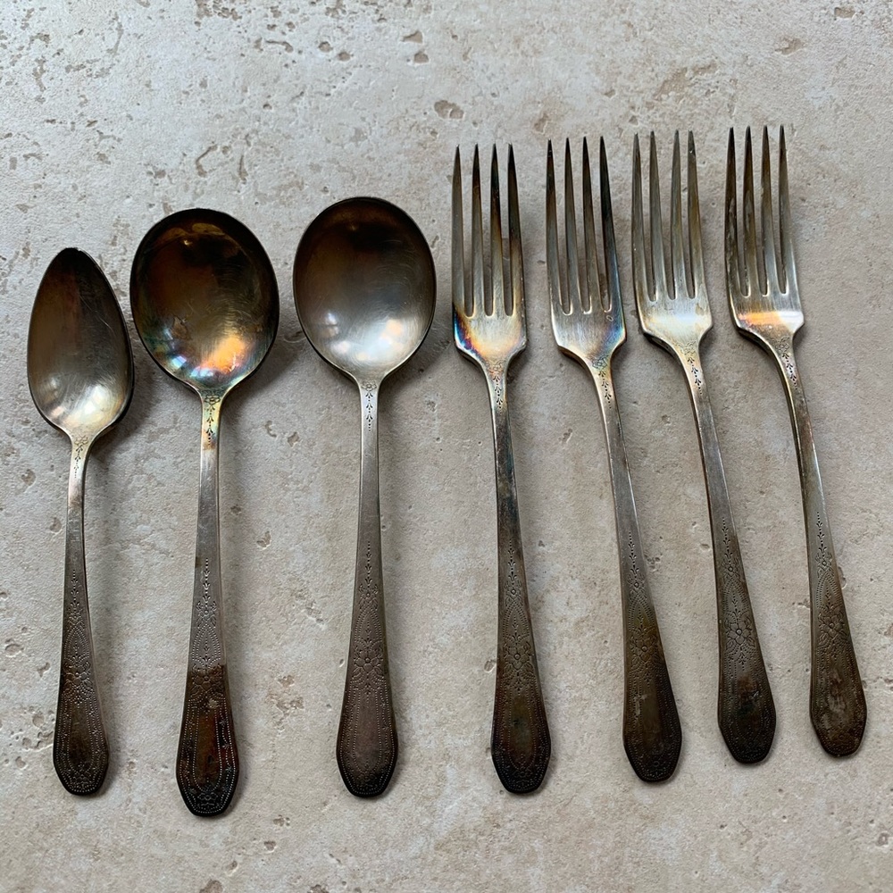 Community Plate vintage silverware set